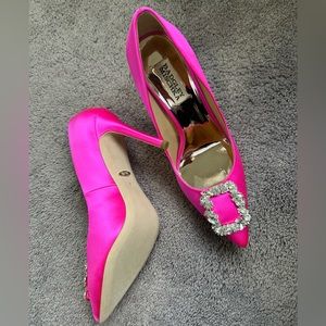 Badgley Mischka Neon Pink Pumps